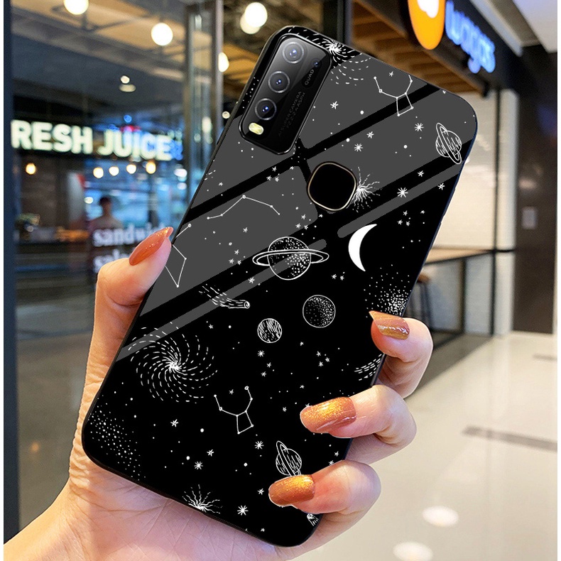 Ốp Lưng VIVO Y30,Y30I,Y50 Ốp kính bóng cao cấp Phi Hành Gia