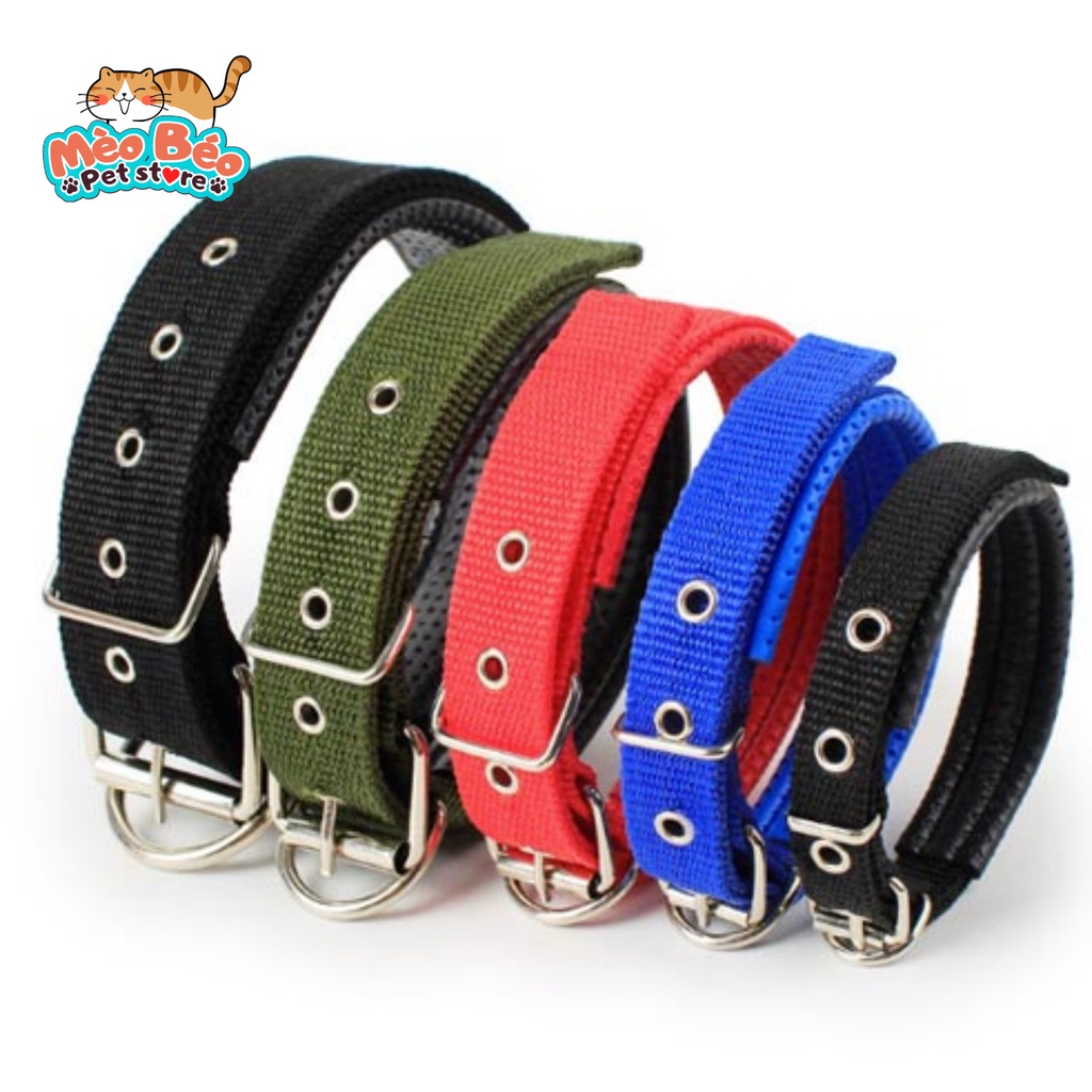 Vòng cổ đệm da cho chó dày dặn chắc chăn - 4 Size 5kg-50kg