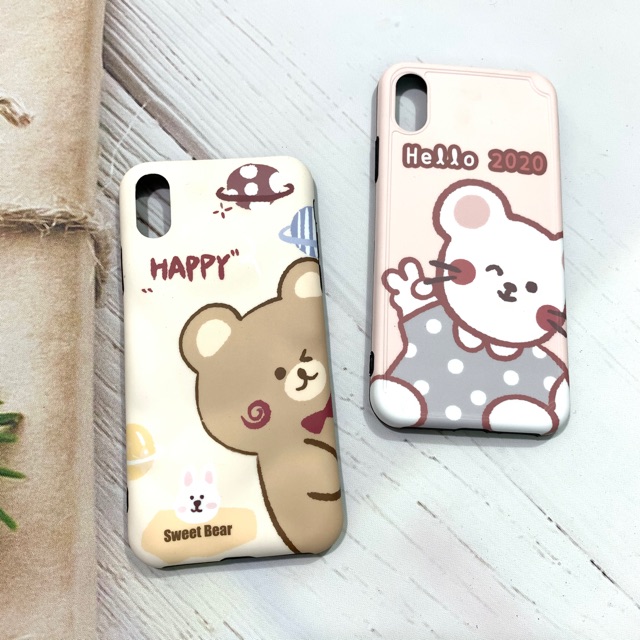 Ốp Iphone Cute Gấu Mèo