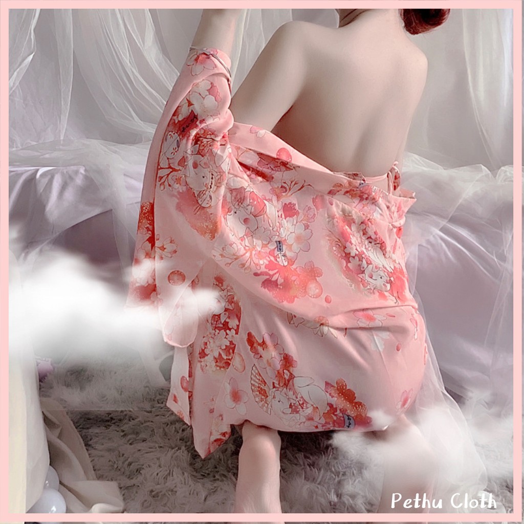 （Q1, HCM）❤️ Đồ ngủ sexy❤️Đầm ngủ kimono cosplay Nhật Bản nàng Geisha Nhật Bản gợi cảm + quần lót 40-65kg---Không vớ--003 | BigBuy360 - bigbuy360.vn