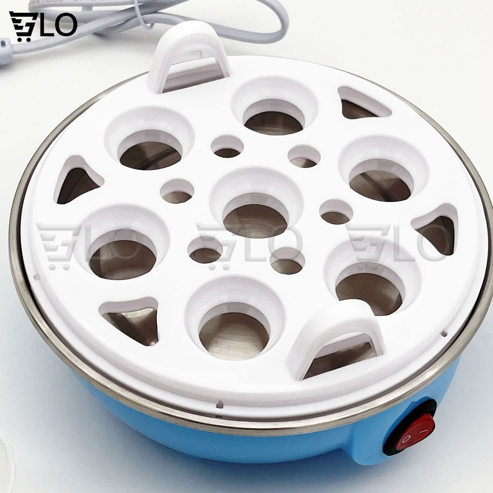 Máy Luộc Trứng Hấp Thức Ăn Đa Năng 2 Tầng, Nồi Hấp Bánh Bao, Rau Củ, Hải Sản