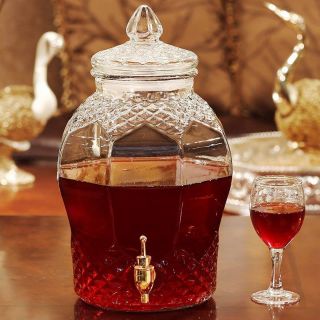 Bình thủy tinh nắp kim cương 8l, 6l có vòi