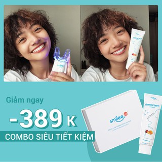 [Giảm 42%+Qùa tặng+Freeship] Combo Tẩy trắng răng tại nhà+Kem đánh răng Smilee-Nhập khẩu USA, chuẩn ISO 22716-2007