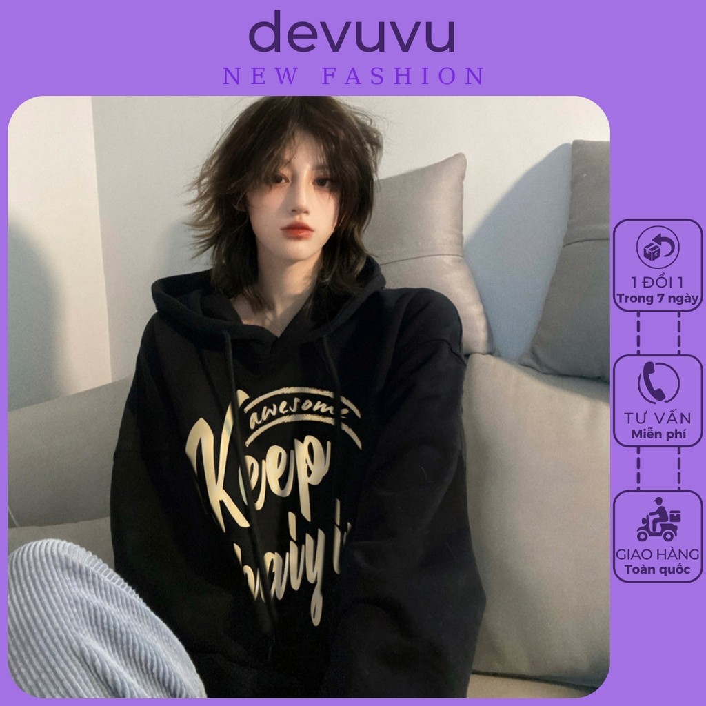 Áo hoodie nữ cute form rộng LYZAST phong cách hàn quốc HD6