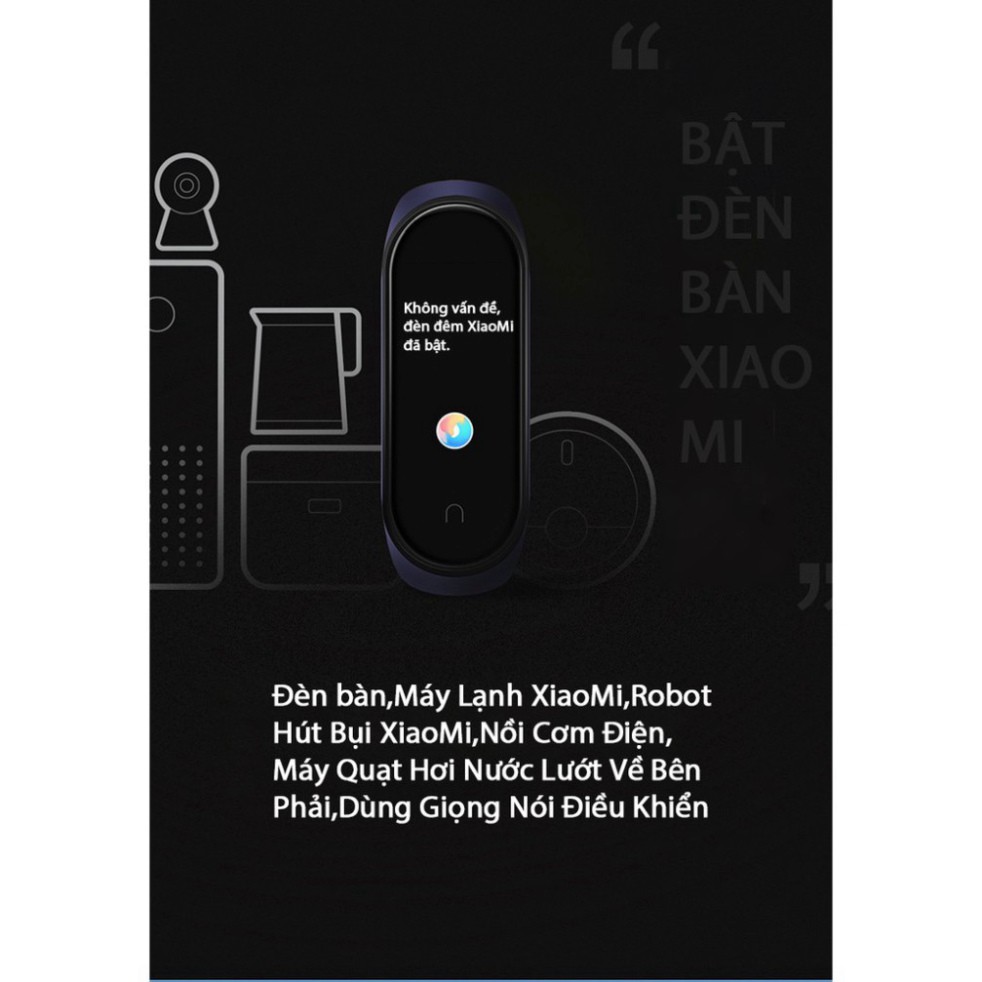 XẢ HÀNG TOÀN BỘ XiaoMi MiBand 4 đồng hồ thông minh band AI Màng hình 7 sắc Đo nhịp tim đo huyết bước chân app tập thể dụ