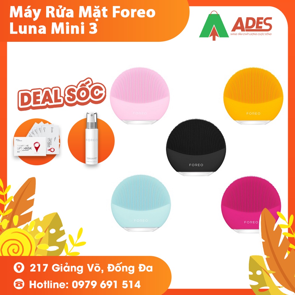 Máy Rửa Mặt Foreo Luna Mini 3 - Đảm bảo chính hãng - Bảo hành 2 năm