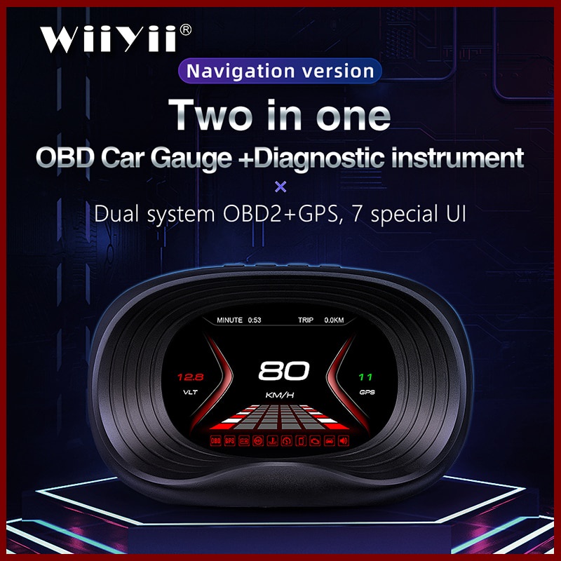 Thiết Bị Định Vị gps p20 gps + obd2 Hiển Thị Tốc Độ Cho Xe Hơi
