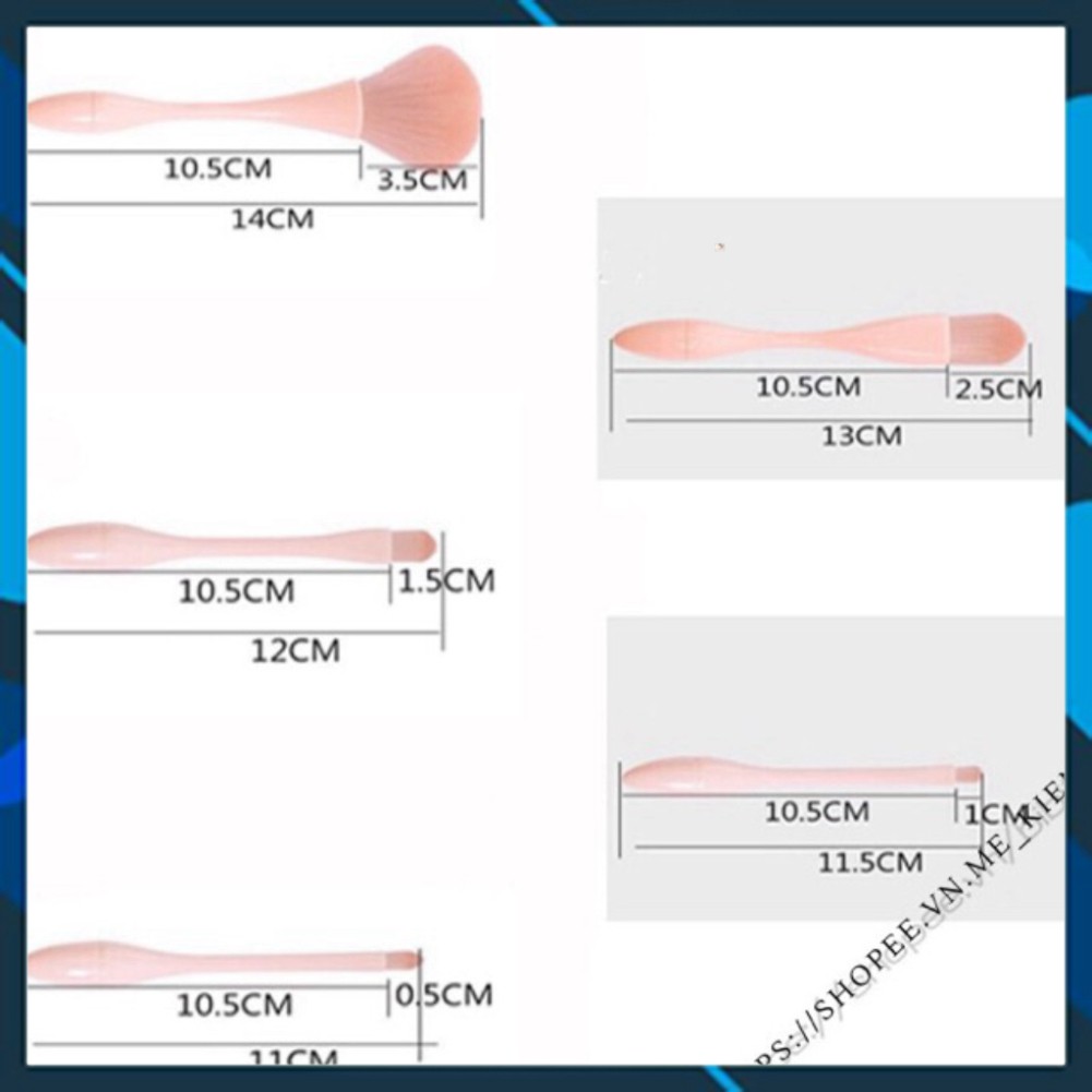 Bộ trang điểm 5 món có giá treo tiện dụng