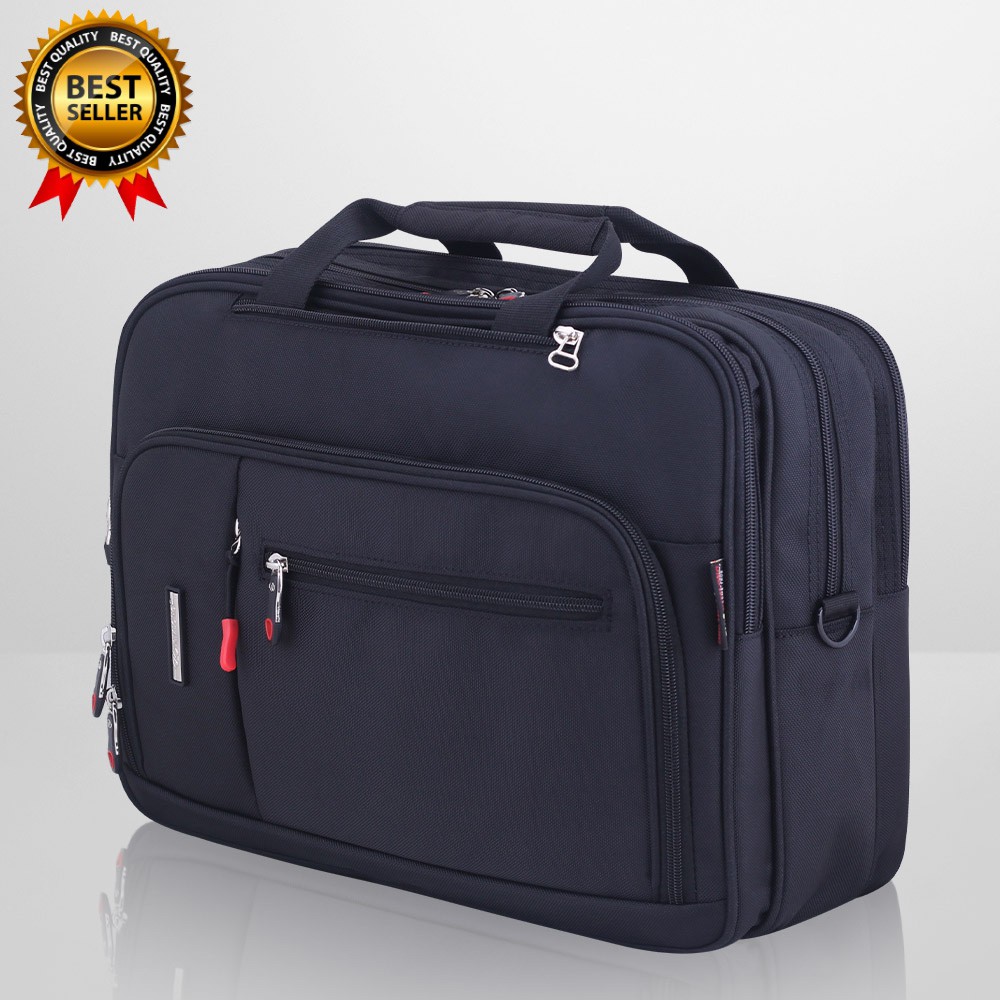 Cặp Laptop 14 inch Đa Năng, Cặp Vi tính thời trang văn phòng, Siêu nhẹ, Chống nước, Có quai Balo và quai Đeo Chéo KL202