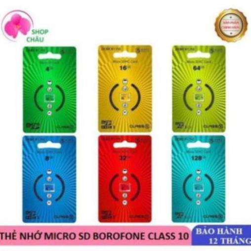 Thẻ Nhớ Micro SDXC Card Borofone Class 10 Chính Hãng - Đầy Đủ Dung lượng (4G/8G/16G/32G/64G)