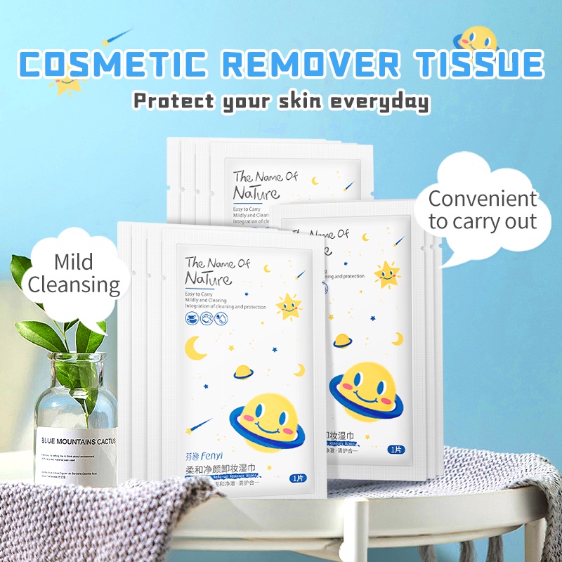 Hộp 30 tờ khăn tẩy trang Fenyi làm sạch nhẹ nhàng