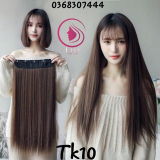 Tóc giả kẹp dải thẳng 6 phím💗FREESHIP💗 Tóc giả nữ cao cấp đẹp giá rẻ