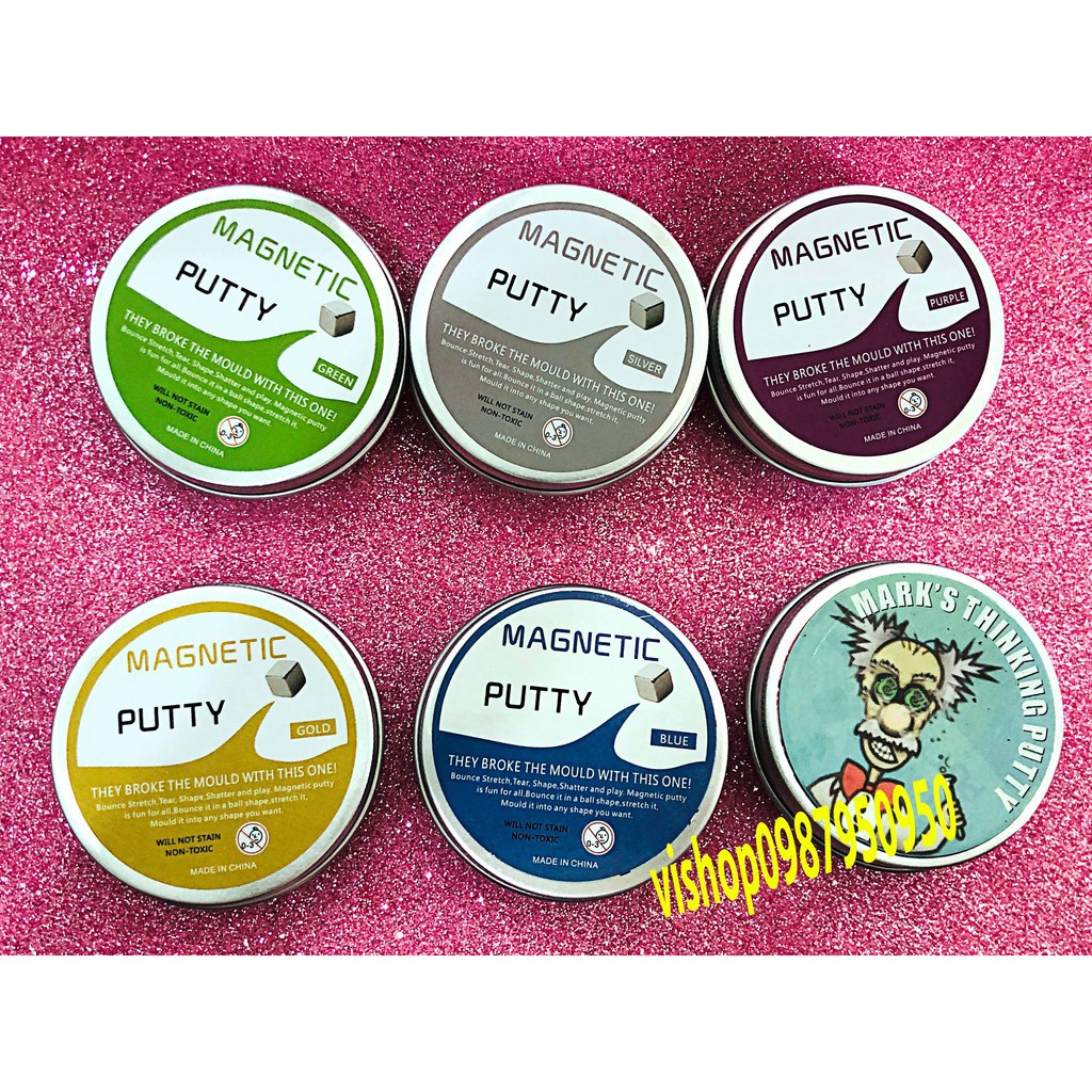 1 hộp slime nam châm - slime đất sét