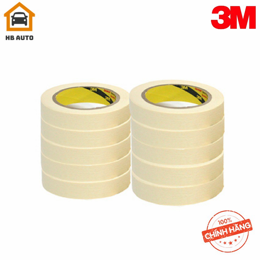 Băng keo giấy siêu dính 3M Masking Tape 2600 (20mmx30m) Trắng