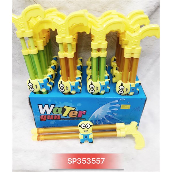 Đồ chơi Guns THỤT NƯỚC TRONG 2 NÒNG MINION 24C 40cm, 919-7A ( 1 cái / 50k )