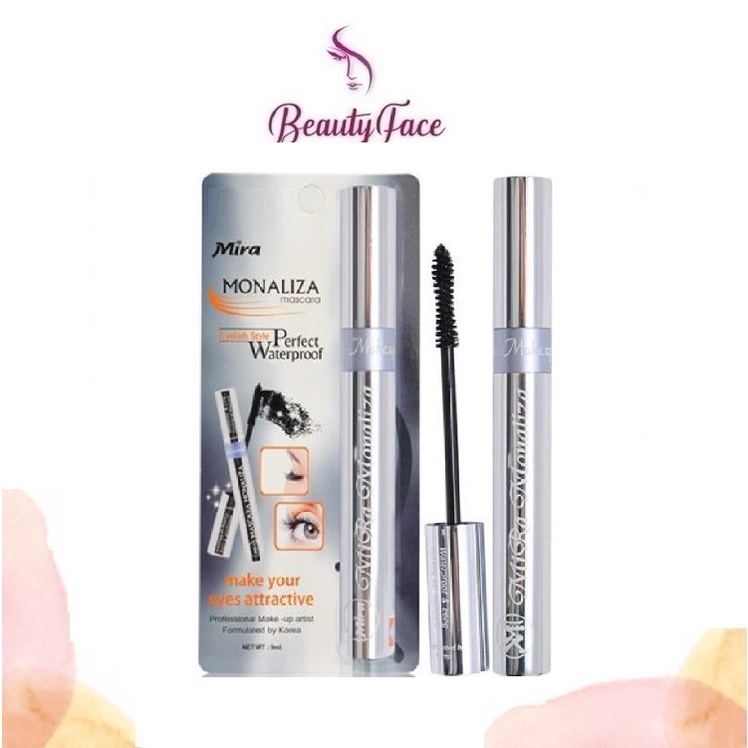 Mascara Không Lem Trôi Giúp Cong Mi 12h Mira Monaliza Make Your Eyes Attractive 9ml