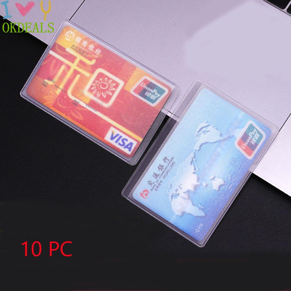 Túi Đựng Thẻ ID/Thẻ ID Bằng PVC Trong Suốt Chống Trộm Tiện Dụng