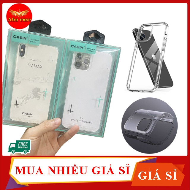 Ốp Lưng iPhone Trong Suốt Silicon Dẻo Chông Sốc Chống Ố Vàng iP 6/6splus/7/7plus/8p/x/xsmax/11/11pro/11promax/12 pro max