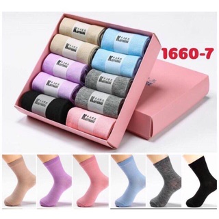 TẤT CHỐNG THỐI NỮ HỘP 10 ĐÔI KHỬ MÙI  KAFFDARE