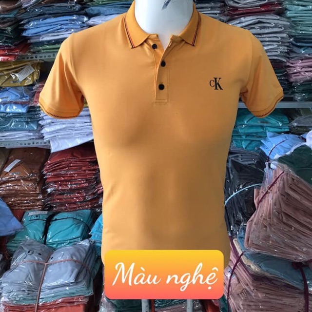 Áo thun nam .tay bo cô bẻ