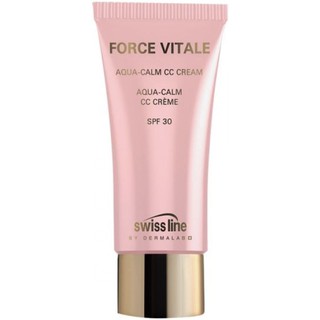 Kem chống nắng làm nền trang điểm Swissline Force Vitale Aqua Calm CC Cream SPF30
