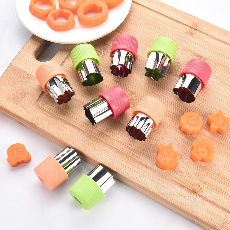 Set 3 khuôn tạo hình rau củ quả bằng inox dễ thương