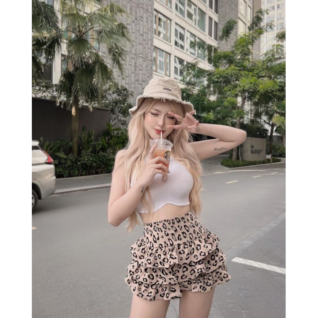 sét bộ voan hai dây tầng xinh GB21095