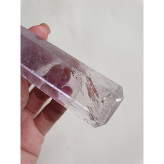 Đá tím dạng trụ 85gram cao 8.3cm
