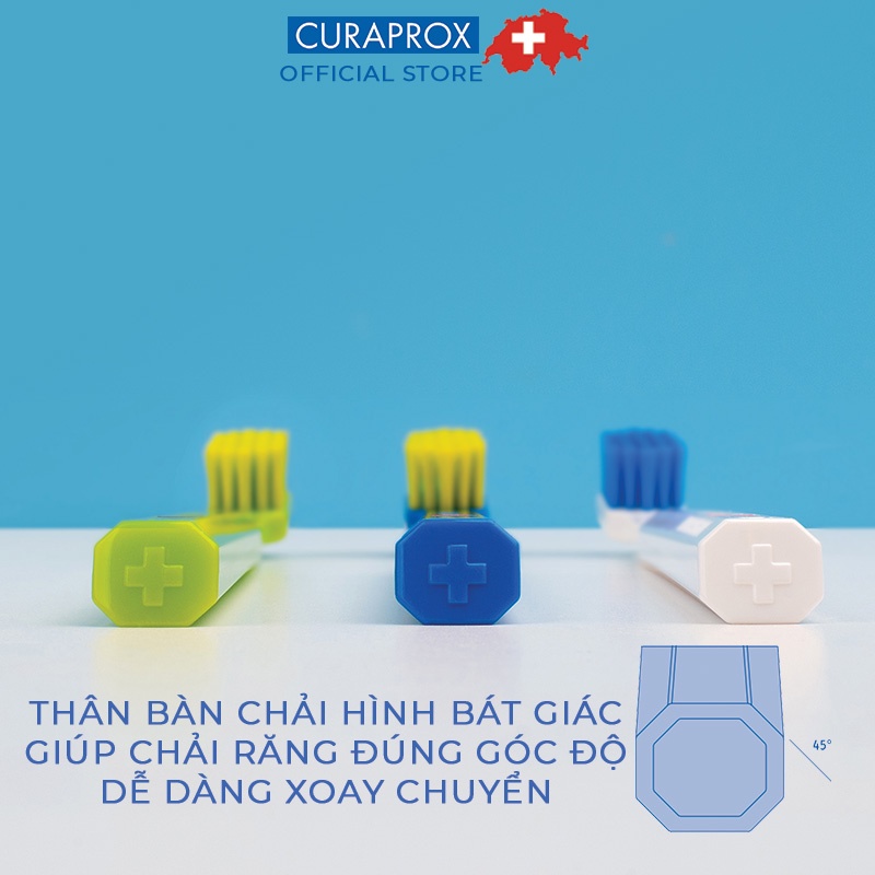 Bộ 3 cây bàn chải răng siêu mềm Curaprox CS 5460 Ultra Soft Triopack Thụy Sỹ