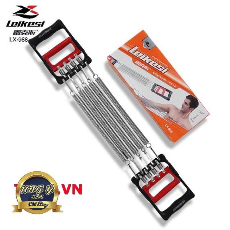 Dụng cụ thể dục – tập gym tại nhà - Dây kéo tay lò xo 5 sợi – Tác dụng kép cho tay ngực bụng săn chắc