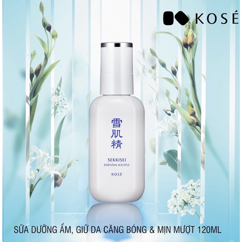 Nhũ tương dưỡng, giữ ẩm chuyên sâu Kosé Sekkisei Essential Souffle 120ml