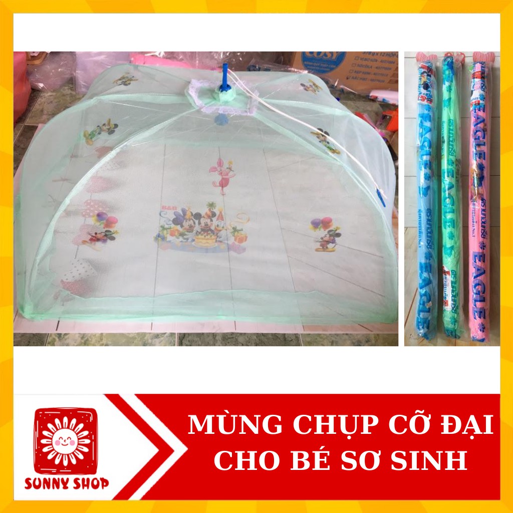 Màn chụp cho bé ngủ ngon/ Mùng chụp B&amp;B cỡ đại (cho chọn màu)