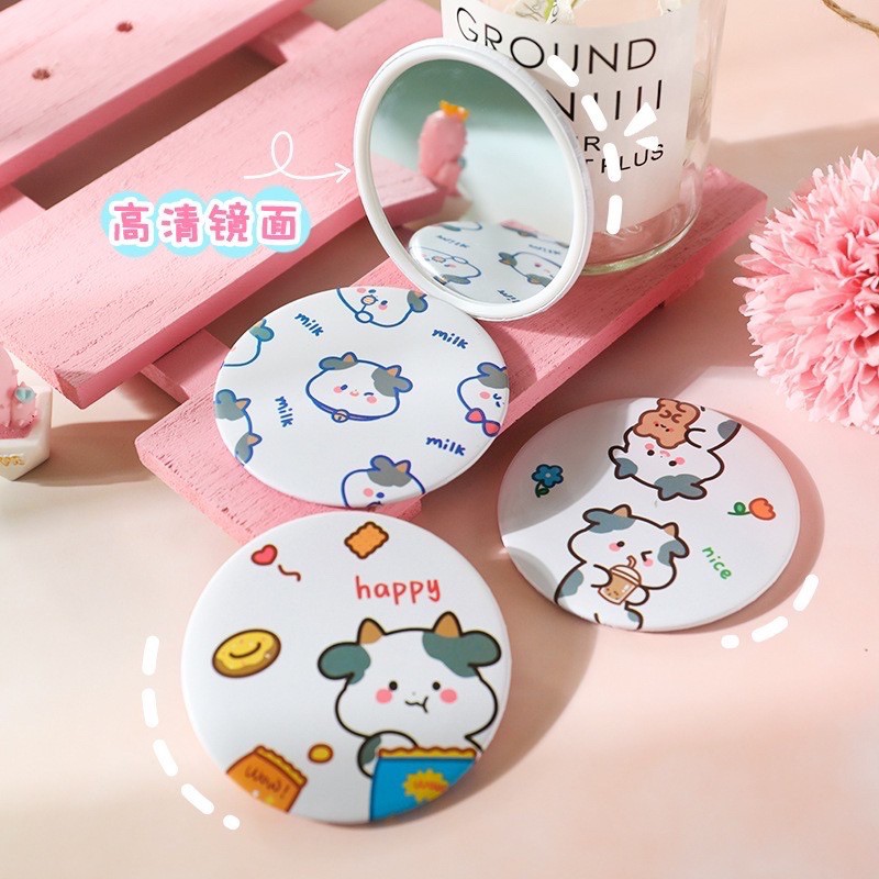 GƯƠNG MINI BÒ SỮA