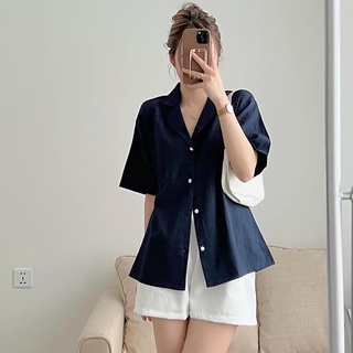Sơ mi đũi cổ vest (ảnh thật/ có sẵn)