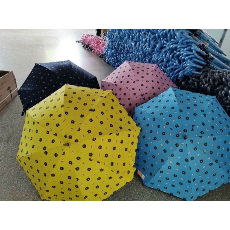 Ô che mưa che nắng hình gấu chống tia uv vải dù sịn ô dù hình dễ thương gấp gọn