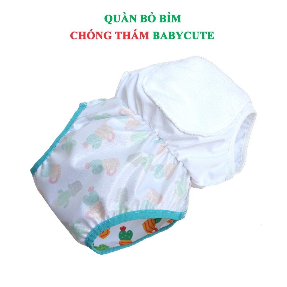 Quần bỏ bỉm Chống thấm BabyCute size M, L, XL, XXL - Giao mẫu ngẫu nhiên