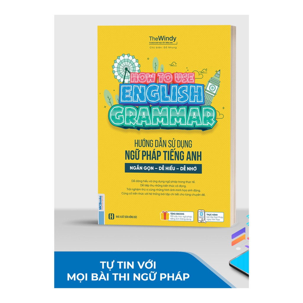 Sách - Combo Giải Thích Ngữ Pháp Tiếng Anh + Hướng dẫn sử dụng ngữ pháp tiếng Anh tặng kèm bookmark