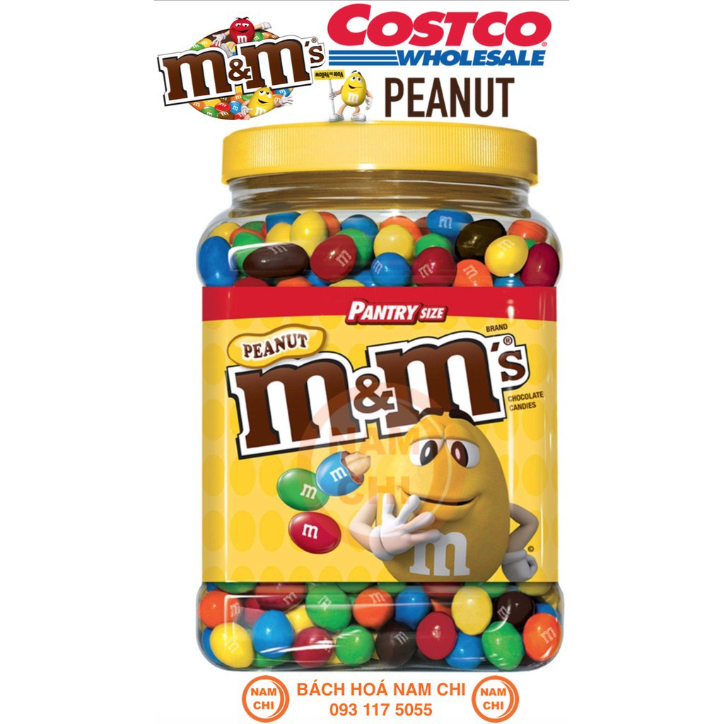 Socola M&M Nhân Đậu Phộng 1.75KG M&M Peanut Chocolate (Chuẩn USA)