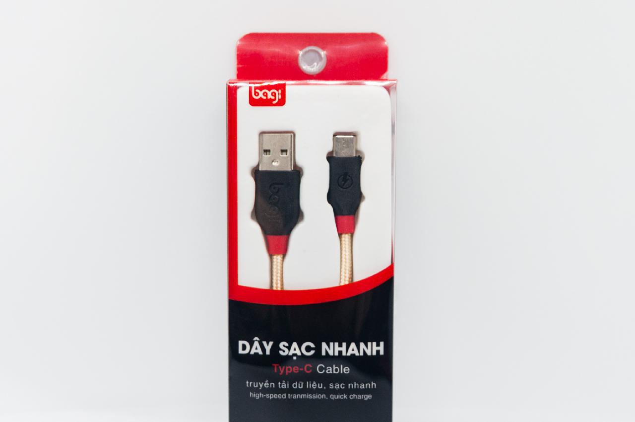 Cáp sạc Bagi Type-C Chính hãng