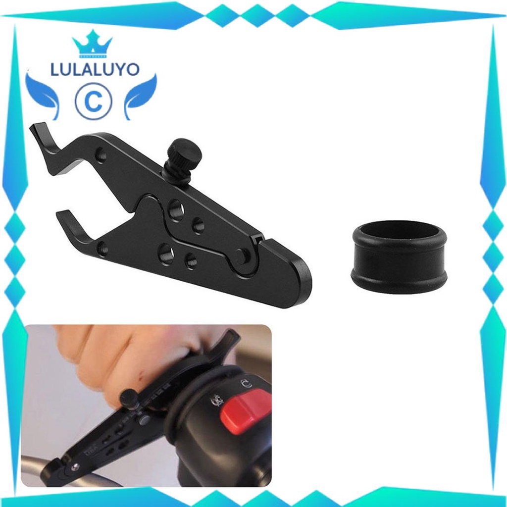 [Giá thấp] CNC Aluminum Cruise Control Throttle Clip Auxiliary Handle Holder Tools .lu