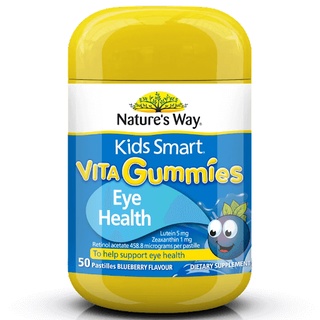 Kẹo dẻo Nature’s way- Kids Smart Vita Gummies eye health bổ mắt hộp 50v-Úc