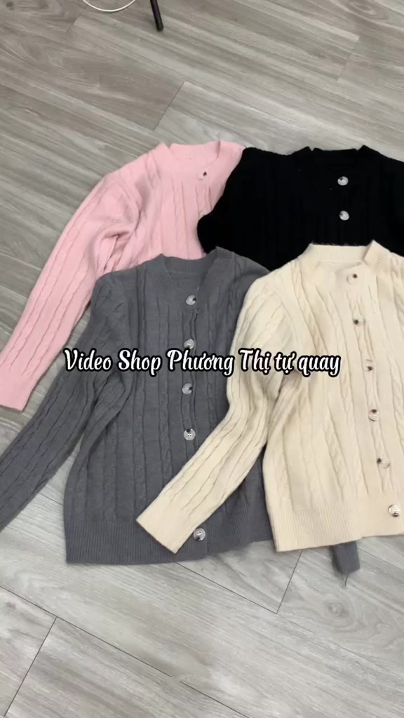 Áo khoác nữ, Áo cadigan len thừng thêu ngựa hàng loại 1 siêu dày dặn mềm mướt (hàng sẵn) | BigBuy360 - bigbuy360.vn
