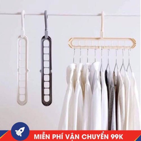 MÓC TREO QUẦN ÁO, MÓC TREO ĐỒ 9 Ô ĐA NĂNG