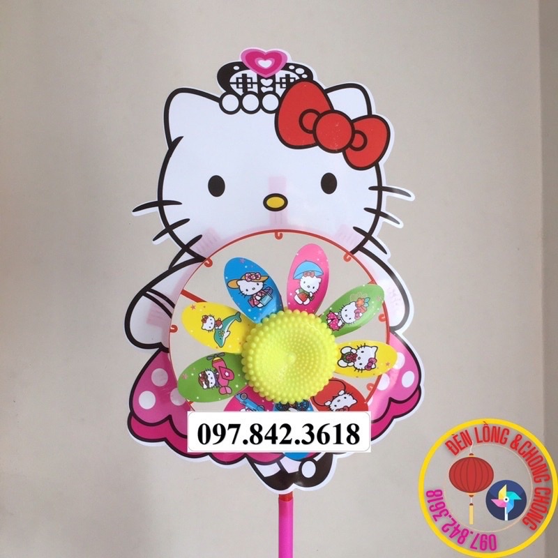 Chong chóng Hoa Hướng Dương 2 tầng 40cm - chong chóng 2 tầng