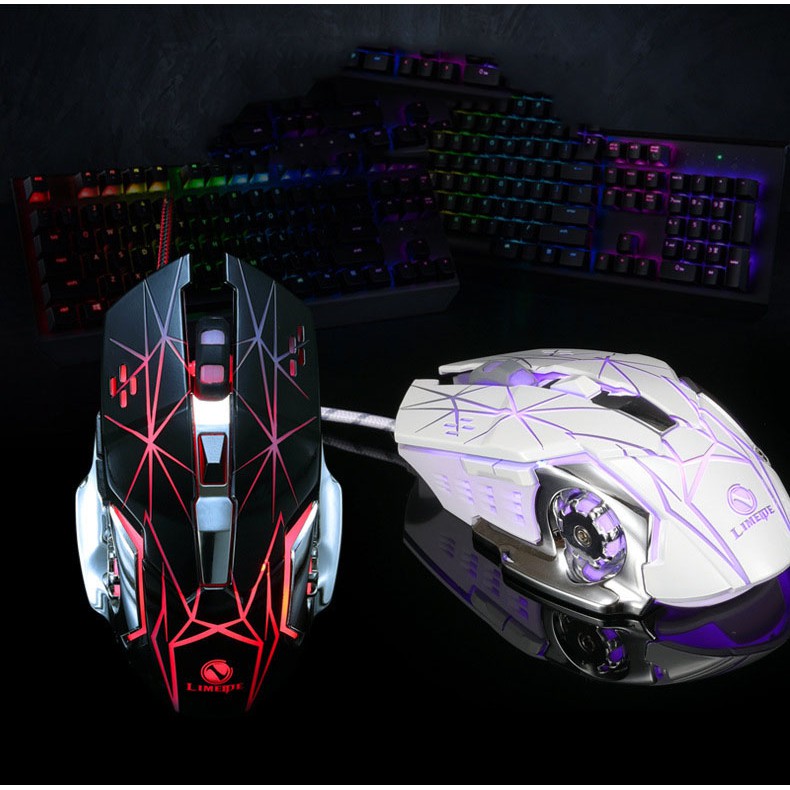 CHUỘT GAME THỦ GAMING LIMEME V3 PRO WHITE LED  CỰC ĐẸP CỰC BỀN | BigBuy360 - bigbuy360.vn