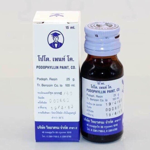 [CHẤT LƯỢNG 100%] DUNG DỊCH PODOPHYLLIN 25%, 15ML