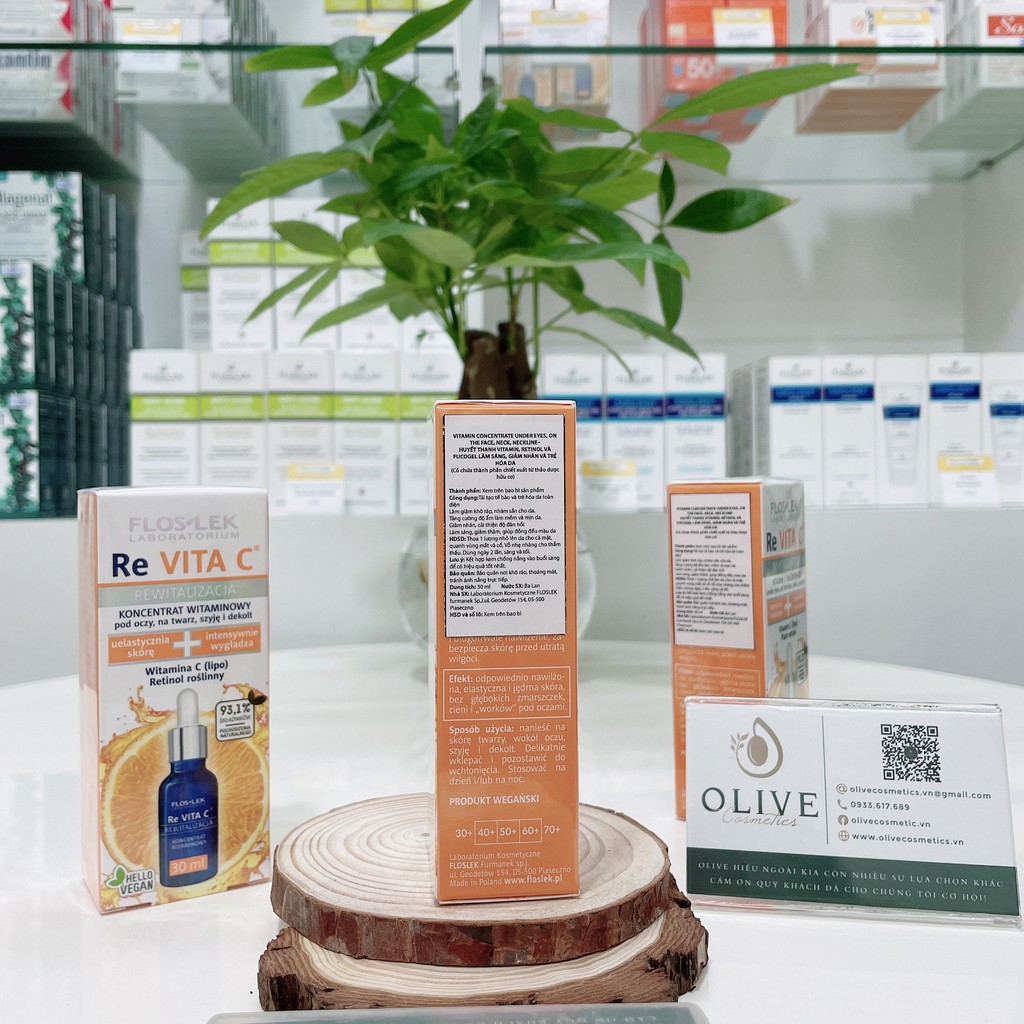 [HÀNG CHÍNH HÃNG] Tinh chất serum Vitamin C, Retinol và Fucogel làm sáng, giảm nhăn và trẻ hoá da Re Vita C Floslek 30ml | BigBuy360 - bigbuy360.vn