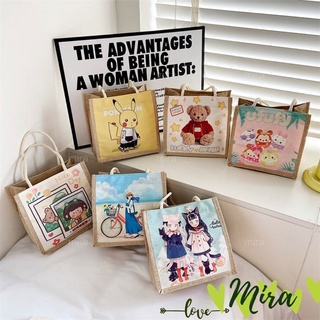 Túi Xách Nữ Tote Canvas Túi Mini Kiểu Vuông Hình Pikachu Dễ Thương Phong cách Nhật Bản MIRA-TV58012