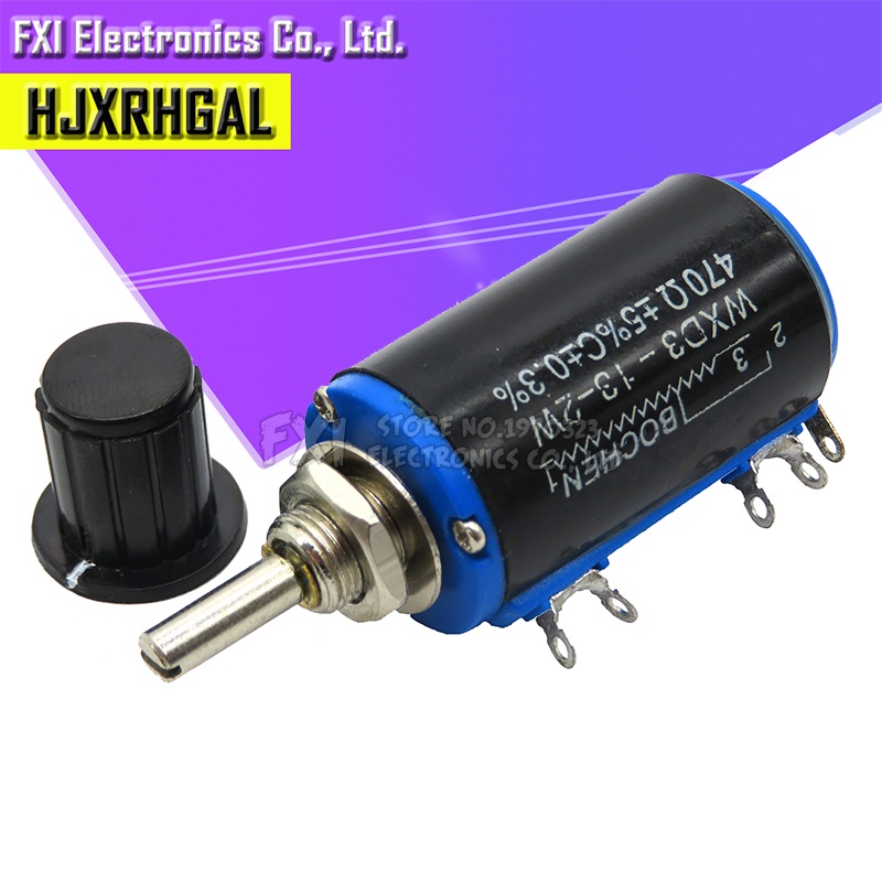 1 Chiết Áp WXD3-13 2W + 1 Núm Đen 100 200 220 1K 2.2K 3.3K 4.7K 5.6K 6.8K 10K 22K 33K 47K 100K Ohmd3-13 - 2W