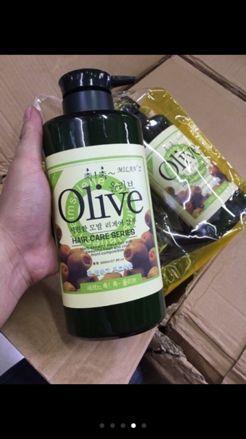Cặp dầu gội Olive Hàn Quốc